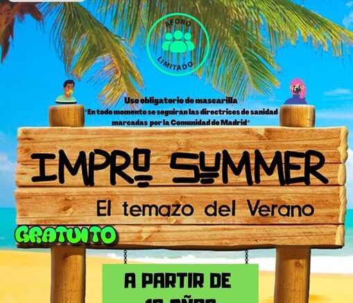 Cartel del espectáculo “Impro Summer: el temazo del verano