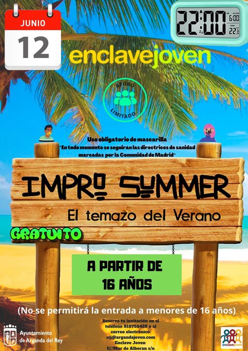 Cartel del espectáculo “Impro Summer: el temazo del verano