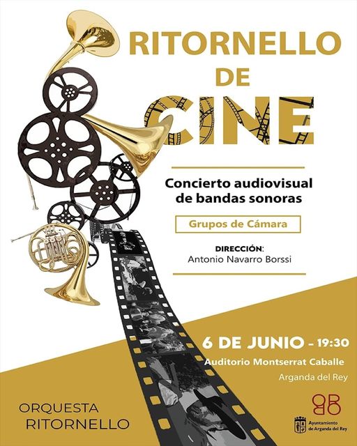 Cartel del concierto “Ritornello de Cine” por la Orquesta Ritornello