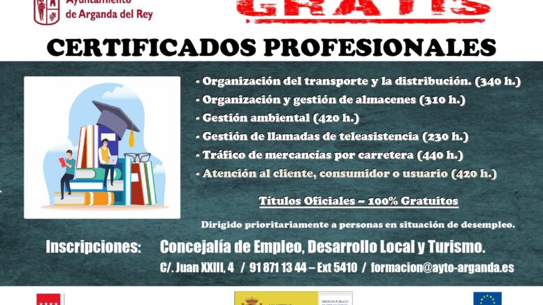 Últimas plazas para los Certificados de Profesionalidad